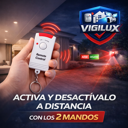 Alarma Sensor de Movimiento Infrarrojo + 2 Controles Remotos