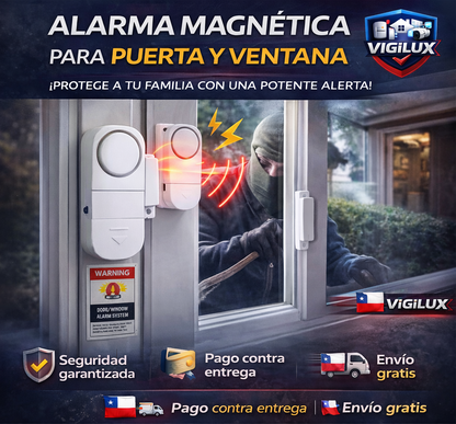 Alarma Magnética de Seguridad para Puertas y Ventanas